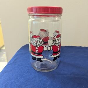 Vintage 32 oz Santa Candy Jar